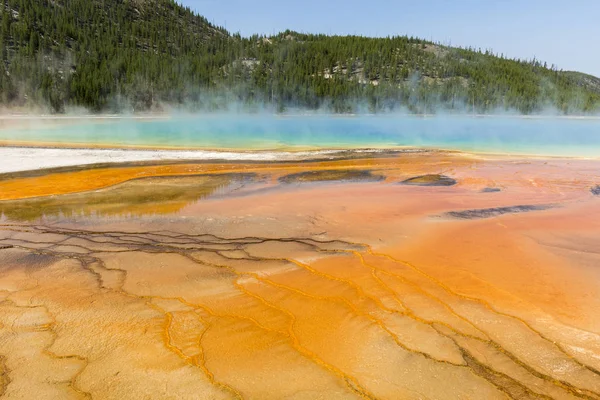 Grand Prismatic Spring Yellowstone National Park Wyoming — Stock Photo, Image