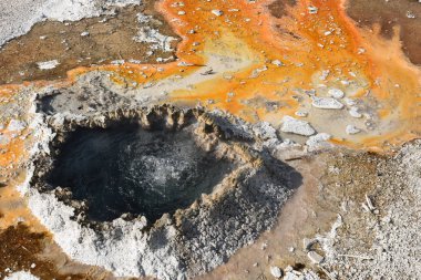 sıcak havuzu Yellowstone Milli Parkı'nda Wyoming