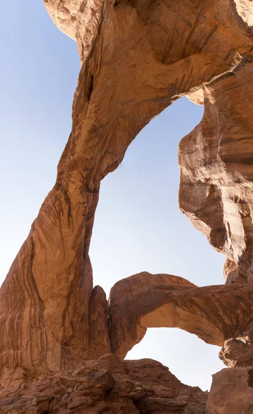 Liggande Arches Nationalpark Amerikas Förenta Stater — Stockfoto