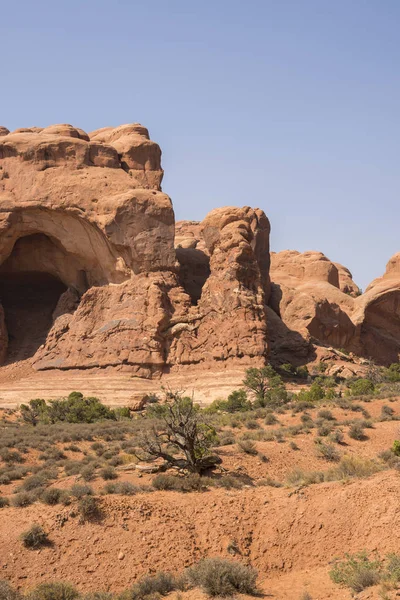 Landschaft Auf Bögen Nationalpark Den Vereinigten Staaten Von Amerika — Stockfoto