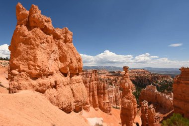landscape on the bryce canyon in the united states of america clipart