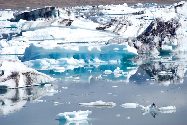 アイスランドの手配湖の氷山 — ストック写真