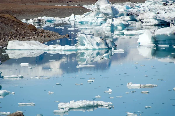 Iceberg Nel Lago Jokulsarlon Islanda — Foto Stock