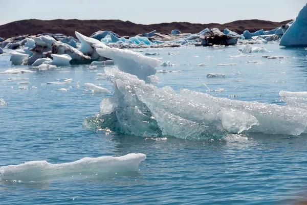 Iceberg Nel Lago Jokulsarlon Islanda — Foto Stock