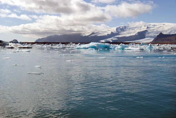 Ledovce Jokulsarlon Jezeře Islandu — Stock fotografie