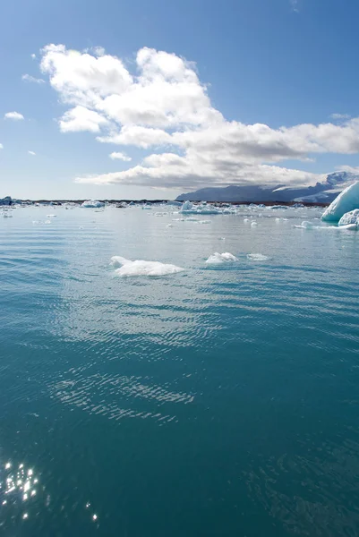 Lodowej Jeziorze Jokulsarlon Islandii — Zdjęcie stockowe