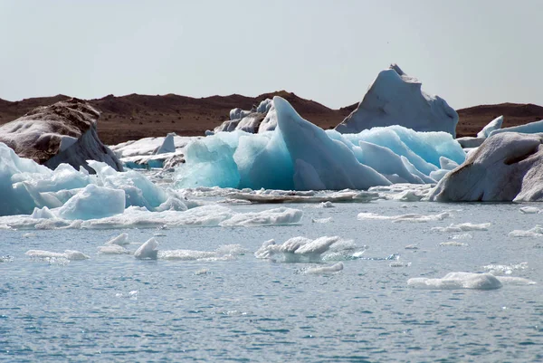 Iceberg Nel Lago Jokulsarlon Islanda — Foto Stock
