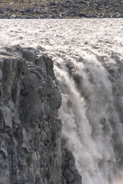 Dettifoss şelale İzlanda yaz