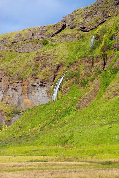 冰岛的塞勒兰斯福斯瀑布在夏天 — 图库照片