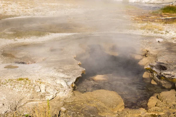 Fekete Homok Medencében Yellowstone Nemzeti Parkban Wyoming Gejzír — Stock Fotó