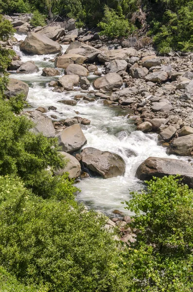 Floresta Cachoeira Parque Nacional Yosemite Califórnia — Fotografia de Stock