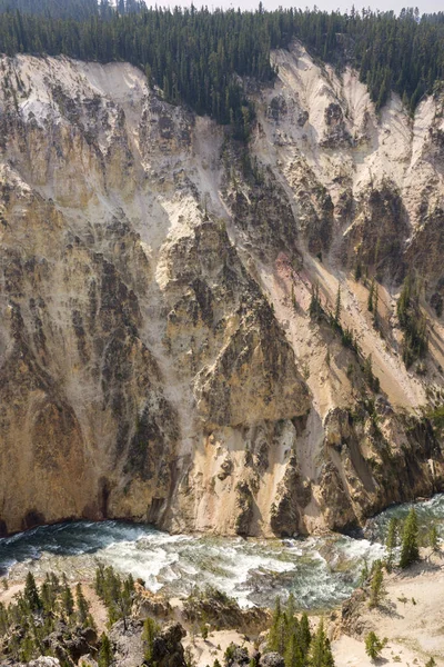 Єллоустоунський Річка Водоспад Інгранд Каньйон Yellowstone Національний Парк Вайомінгу — стокове фото