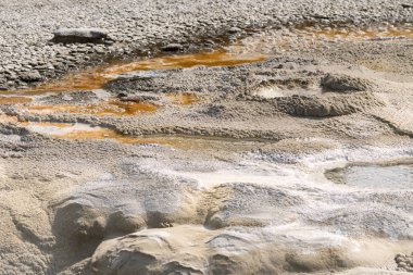 Wyoming Yellowstone Milli Parkı'nda eski sadık Havzası'nda Gayzer