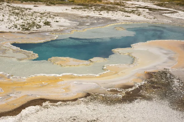 Geyser Antiga Bacia Fiel Parque Nacional Yellowstone Wyoming — Fotografia de Stock