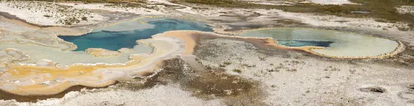 Geiser Oud Trouw Bekken Yellowstone National Park Wyoming — Stockfoto