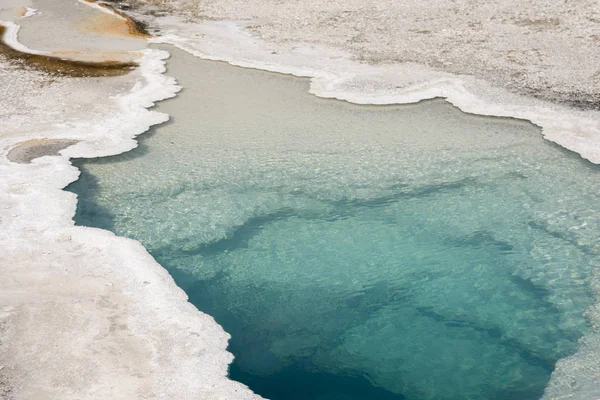 Geyser Dans Vieux Bassin Fidèle Dans Parc National Yellowstone Dans — Photo