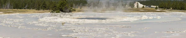 Geyser Dans Firehole Canyon Drive Dans Parc National Yellowstone Dans — Photo