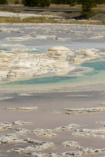 Geyser Dans Firehole Canyon Drive Dans Parc National Yellowstone Dans — Photo