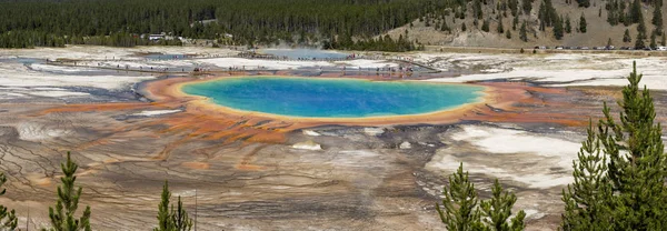 Géiser Gran Cuenca Prismática Primavera Parque Nacional Yellowstone Wyoming — Foto de Stock