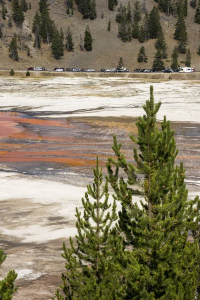 Géiser Gran Cuenca Prismática Primavera Parque Nacional Yellowstone Wyoming — Foto de Stock