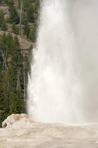 Old Faithful Geyser Old Faithful Basin Yellowstone National Park Wyoming — Stock Photo, Image