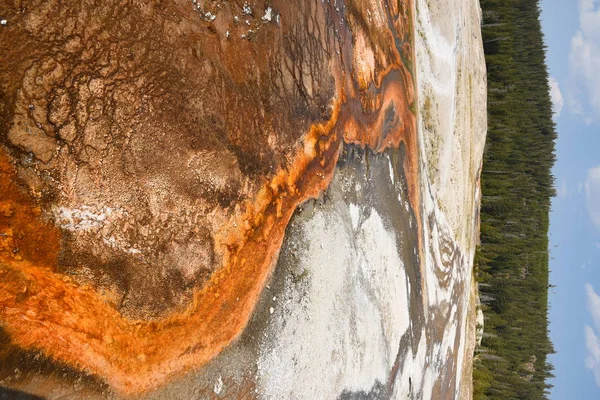 Geyserand Fonte Termal Yellowstone National Park Wyoming — Fotografia de Stock