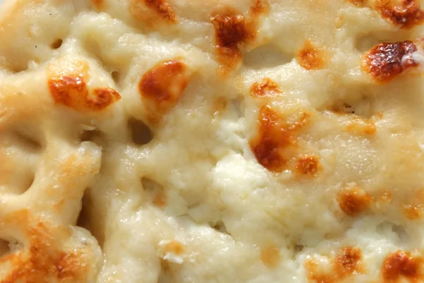 Closeup Cheese Focaccia Genoa Italy — Stock Photo, Image