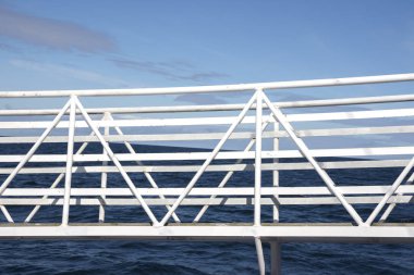 Norveç'te Lofoten Adaları Andenes balina izleme için balıkçı teknesi