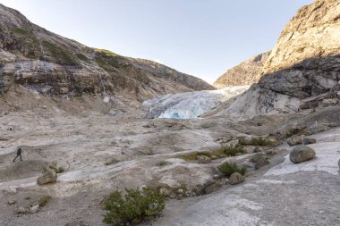 Norveç'te Laerdal'da Nigardsbreen Buzulu