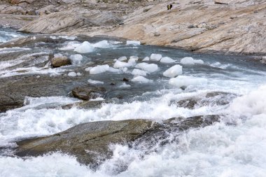 Norveç'te Laerdal'da Nigardsbreen Buzulu