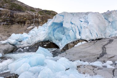 Norveç'te Laerdal'da Nigardsbreen Buzulu
