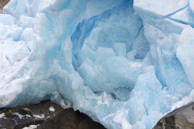 Norveç'te Laerdal'da Nigardsbreen Buzulu