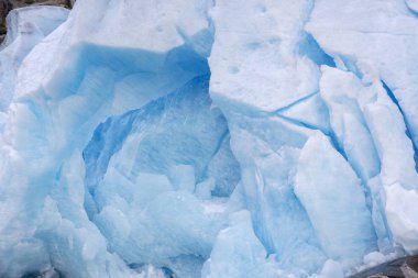 Norveç'te Laerdal'da Nigardsbreen Buzulu