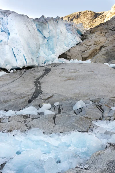 Ghiacciaio Nigardsbreen Laerdal Norvegia — Foto Stock