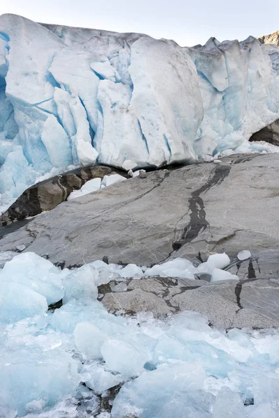 Ghiacciaio Nigardsbreen Laerdal Norvegia — Foto Stock