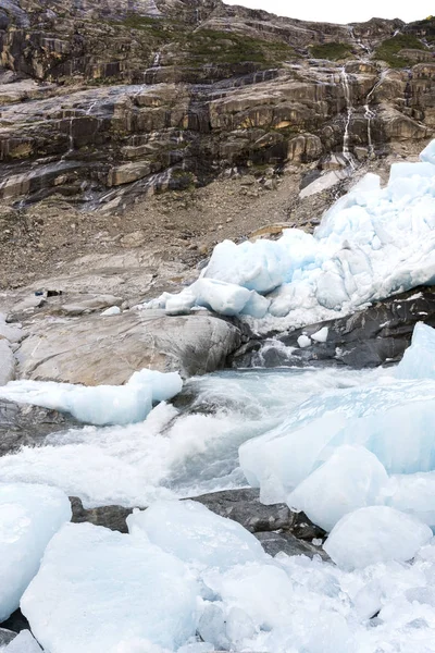 Ghiacciaio Nigardsbreen Laerdal Norvegia — Foto Stock