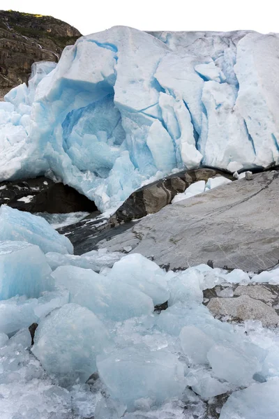 Norveç Laerdal Nigardsbreen Buzulu — Stok fotoğraf