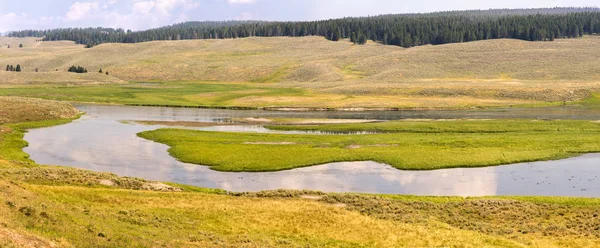 Vista General Las Praderas Ríos Parque Nacional Yellowstone Wyoming — Foto de Stock