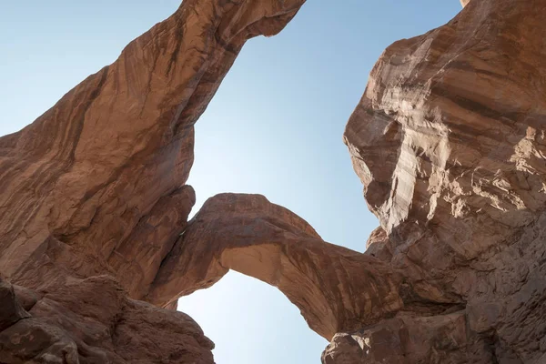 Liggande Arches Nationalpark Amerikas Förenta Stater — Stockfoto