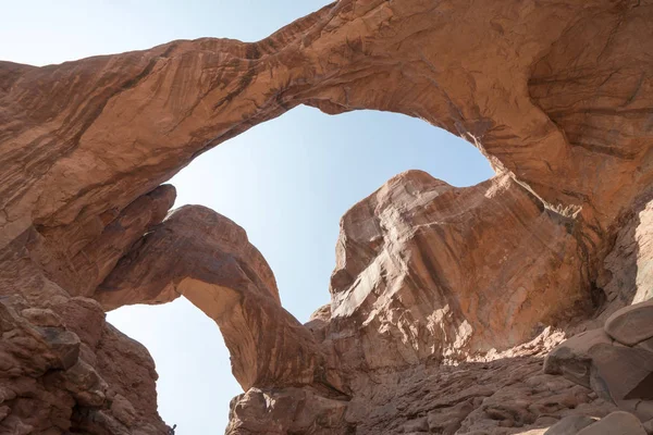 Liggande Arches Nationalpark Amerikas Förenta Stater — Stockfoto