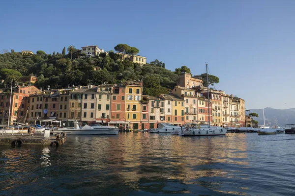 Landschappen Huizen Villa Gezien Tijdens Een Boottocht Kust Van Portofino — Stockfoto