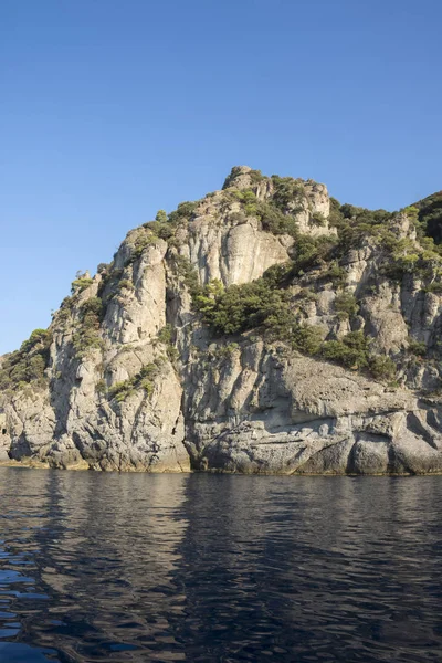 Landscapes Houses Villas Seen Boat Trip Coast Portofino Genoa Italy — Stock Photo, Image