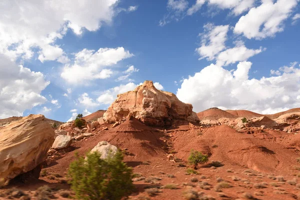 Drogi Scenic Byway Capitol Reef National Park Stany Zjednoczone Ameryki — Zdjęcie stockowe