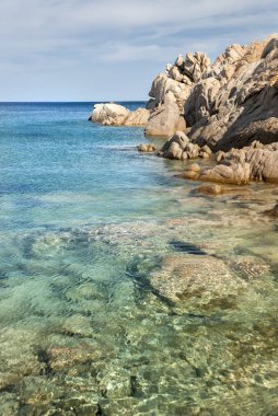 İtalya'da Sardunya La Maddalena adasında manzara