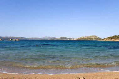 İtalya'da Sardunya La Maddalena adasında manzara