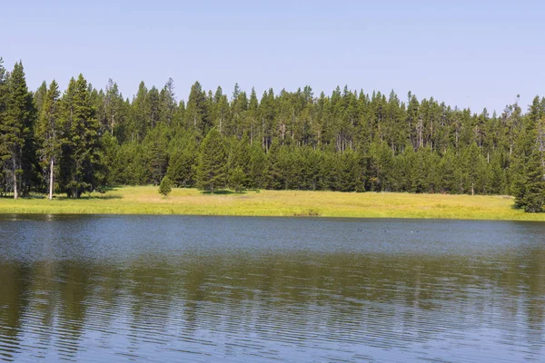 Yellowstone Lake Yellowstone National Park Wyoming Stock Photo