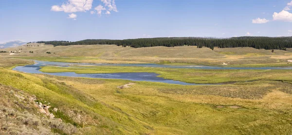 Narure Landscape Lamar Valley Yellowstone National Park Summer Wyoming — Stock Photo, Image