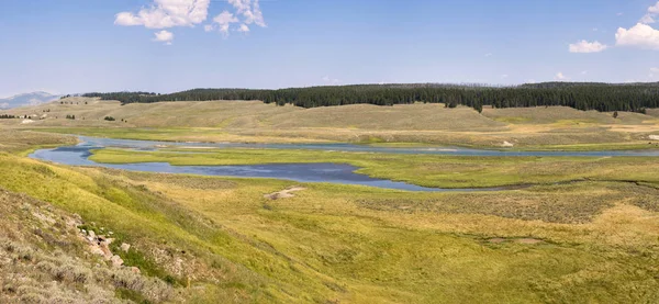 Narure Paisagem Lamar Valley Parque Nacional Yellowstone Verão Wyoming — Fotografia de Stock