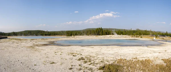 Geyser Bacia Biscoitos Parque Nacional Yellowstone Wyoming — Fotografia de Stock