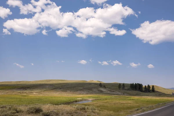 Paisagem Natural Lamar Valley Yellowstone National Park Verão Wyoming — Fotografia de Stock